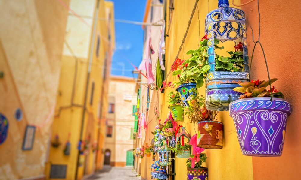 the italian island sardinia in mediterranean sea